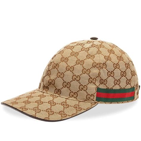 gucci brown leather baseball hat|Gucci baseball hat sale.